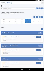 Checklist de maintenance approuvée dans IntelliFinder