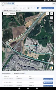 Carte approuvée des sites et équipements dans IntelliFinder